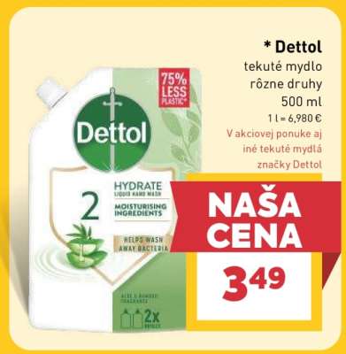 Dettol tekuté mydlo rôzne druhy