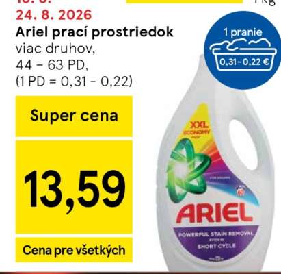 Ariel prací prostriedok