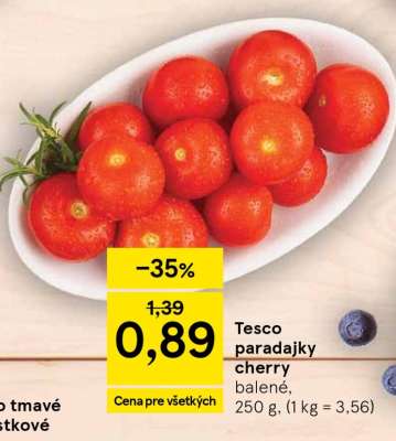 Tesco paradajky cherry