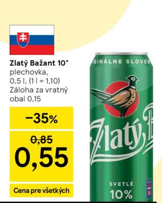 Zlatý Bažant 10%