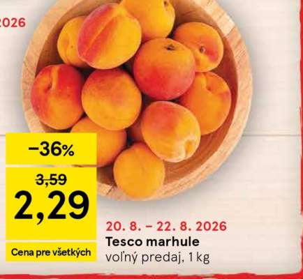 Tesco marhule