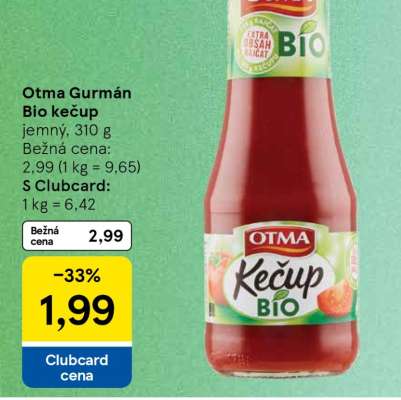 Otma Gurmán Bio kečup