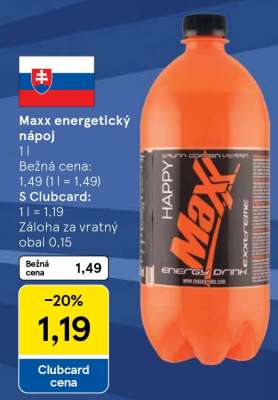 Maxx energetický nápoj
