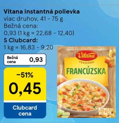 Vitana instantná polievka