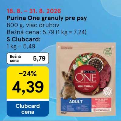 PURINA ONE Granuly pre psy