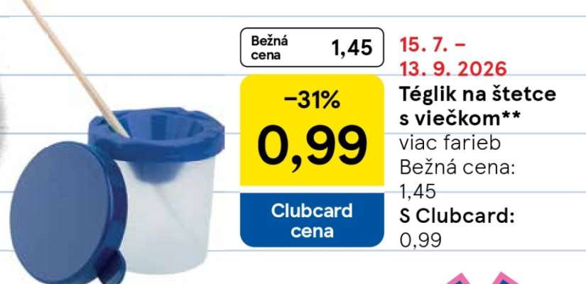 Téglik na štetce s viečkom**