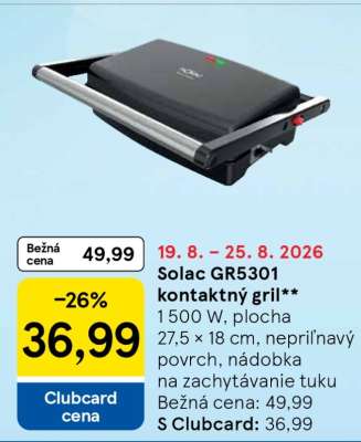 Solac GR5301 kontaktný gril**