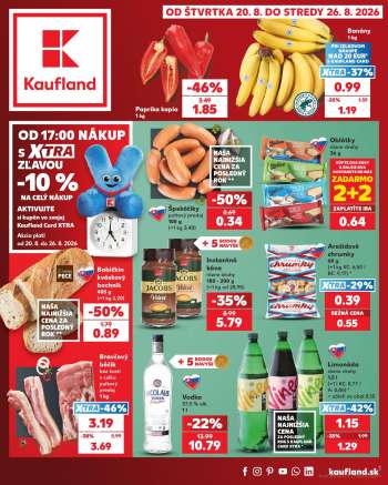 Leták Kaufland - 20.8.2026 - 26.8.2026.