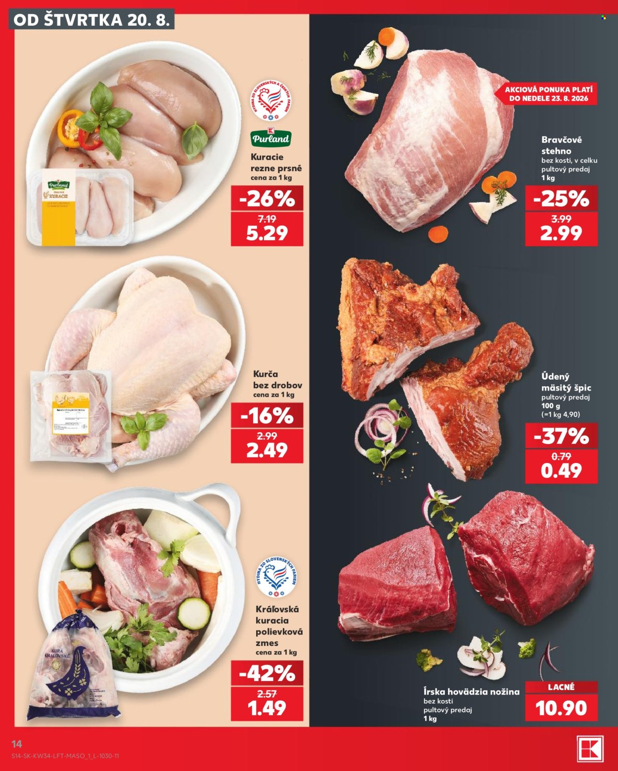Leták Kaufland - 20.8.2026 - 26.8.2026. Strana 14