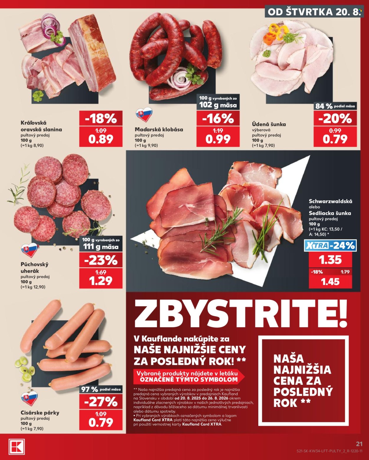Leták Kaufland - 20.8.2026 - 26.8.2026. Strana 21
