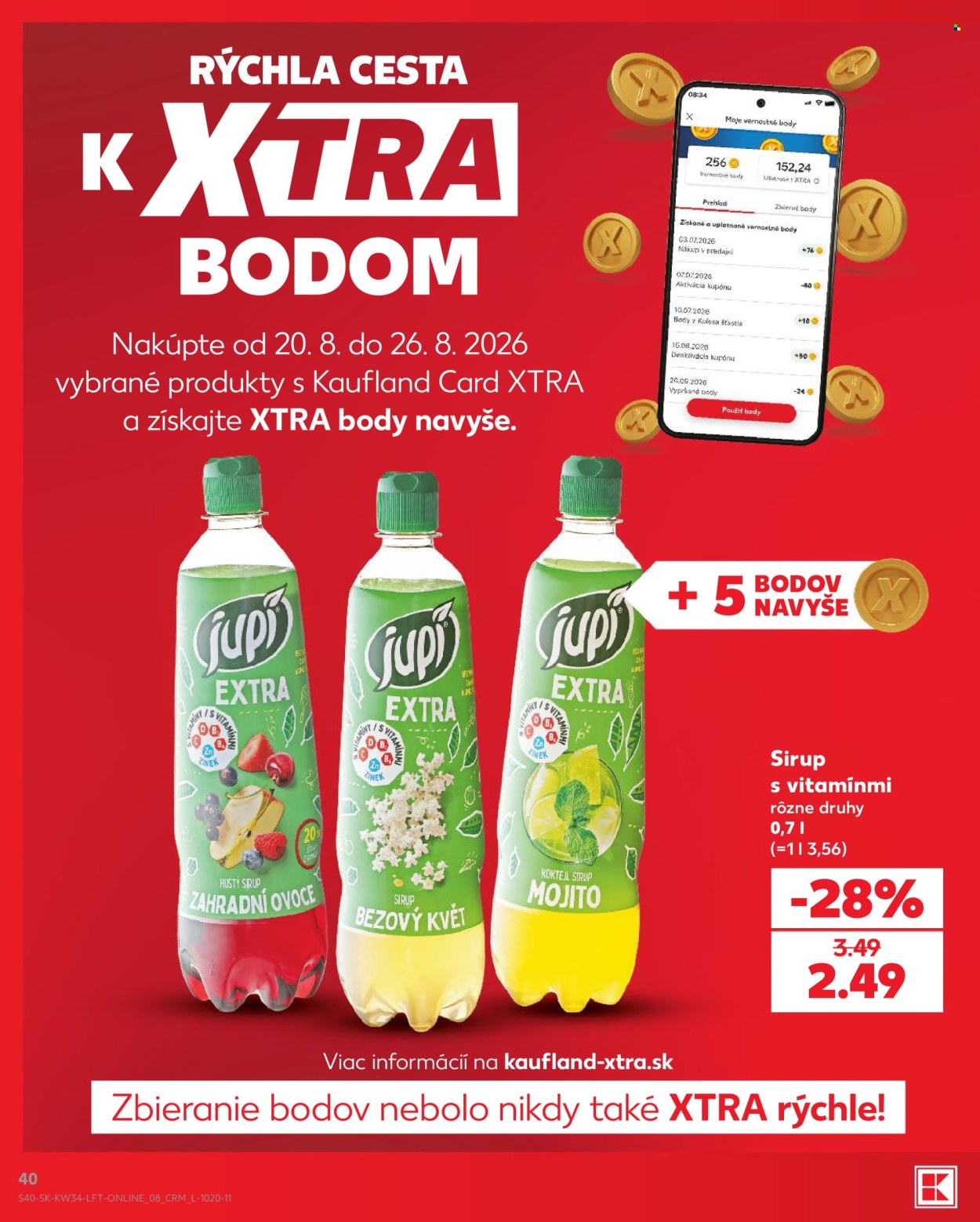 Leták Kaufland - 20.8.2026 - 26.8.2026. Strana 40