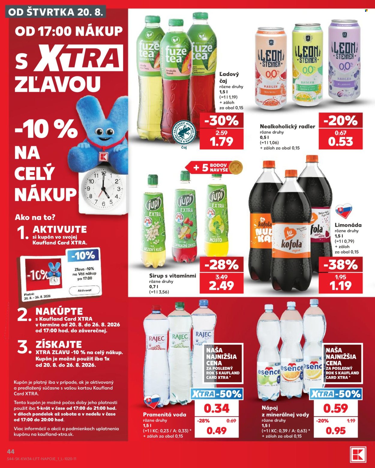 Leták Kaufland - 20.8.2026 - 26.8.2026. Strana 44