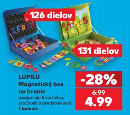 LUPILU Magnetický box na hranie