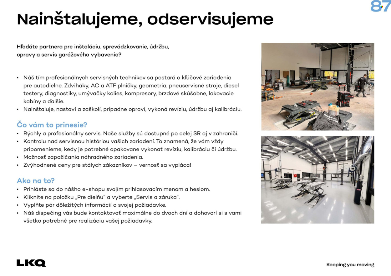 Leták LKQ. Strana 87