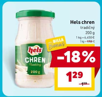Hels chren tradičný 200 g