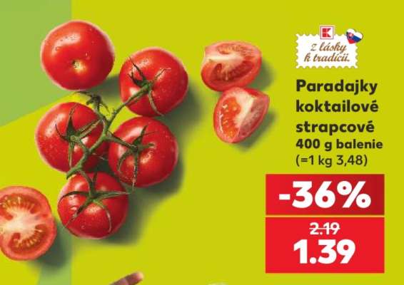 Paradajky koktailové strapcové
