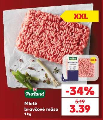 Mleté bravčové mäso 1 kg