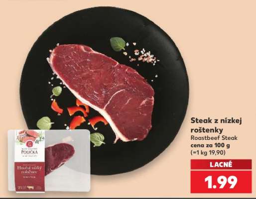 Steak z nízkej roštenky
