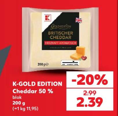 K-GOLD EDITION Cheddar 50 %