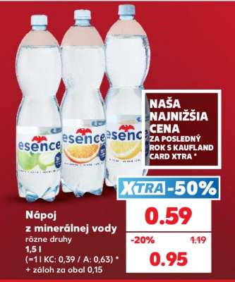 Nápoj z minerálnej vody