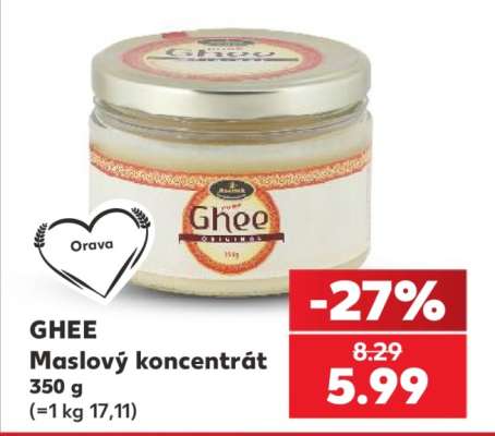GHEE Maslový koncentrát