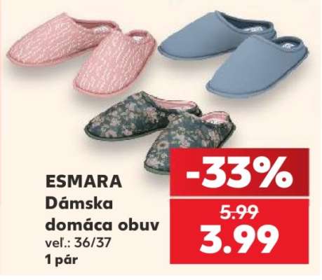 ESMARA Dámska domáca obuv