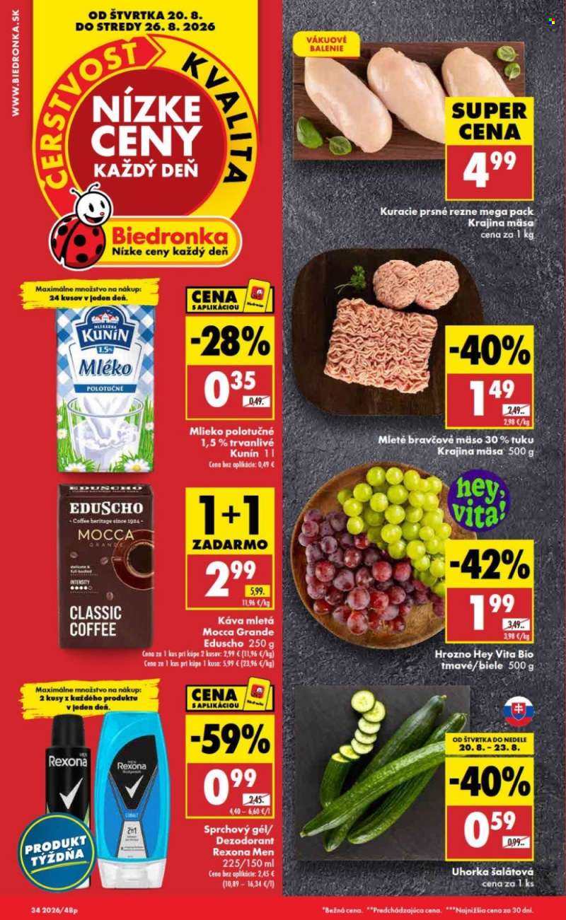 Leták Biedronka - 20.8.2026 - 26.8.2026.