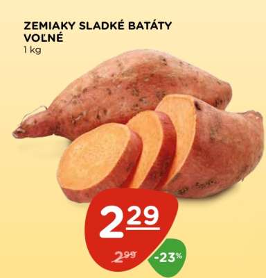 ZEMIAKY SLADKÉ BATÁTY VOĽNÉ