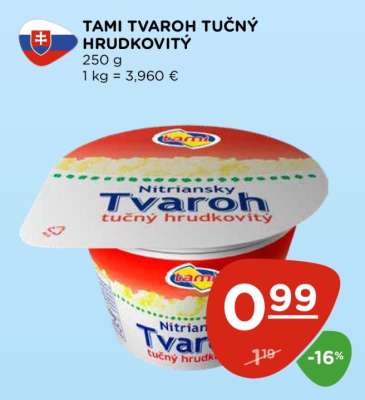 TAMI TVAROH TUČNÝ HRUDKOVITÝ