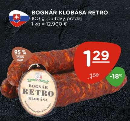 BOGNÁR KLOBÁSA RETRO