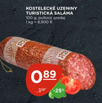 KOSTELECKÉ UZENINY TURISTICKÁ SALÁMA