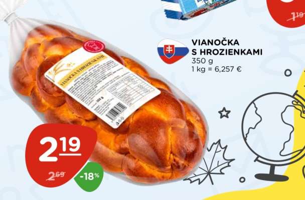 VIANOČKA S HROZIENKAMI
