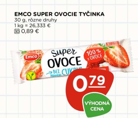 EMCO SUPER OVOCIE TYČINKA