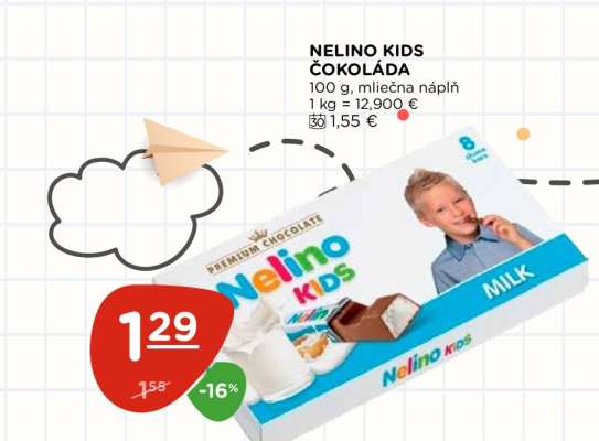 NELINO KIDS ČOKOLÁDA