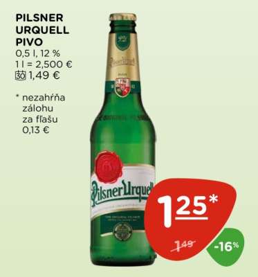 PILSNER URQUELL PIVO