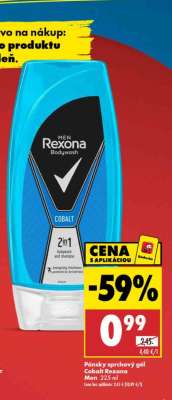 Pánsky sprchový gél Cobalt Rexona Men 225 ml