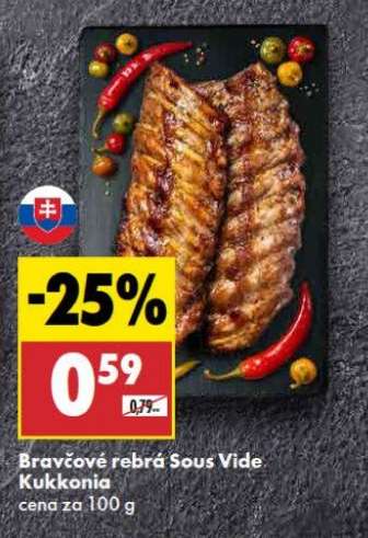 Bravčové rebrá Sous Vide Kukkonia