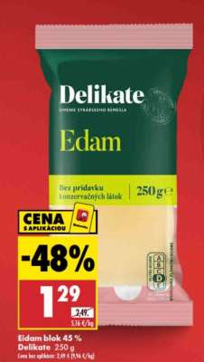 Eidam blok 45% Delikate 250 g