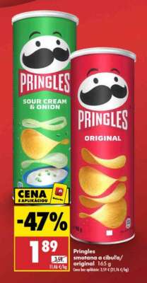 Pringles smotana a cibuľa/original 165 g