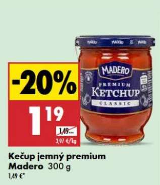 Kečup jemný premium Madero 300 g