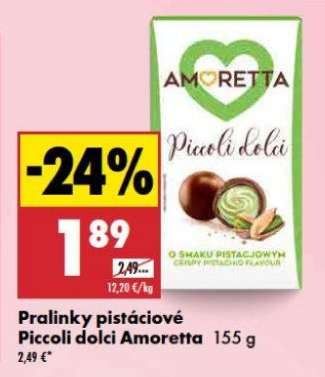 Pralinky pistáciové Piccoli dolci Amoretta