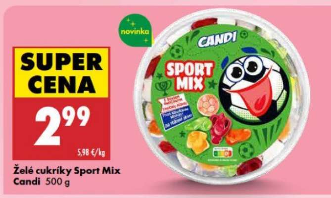 Želé cukríky Sport Mix Candi 500 g