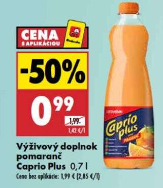 Výživový doplnok pomaranč Caprio plus 0,7 l