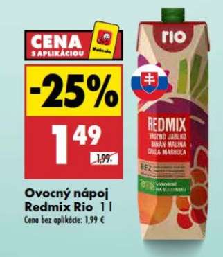 Ovocný nápoj Redmix Rio 1 l