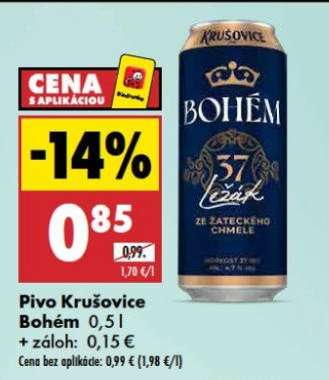 Pivo Krušovice Bohém 0,5 l