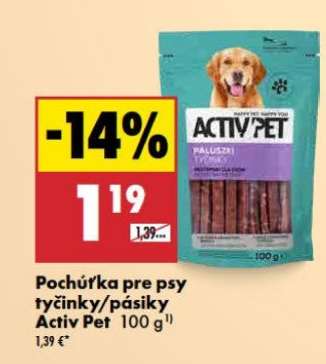 Pochúťka pre psy tyčinky/pásiky Activ Pet 100 g