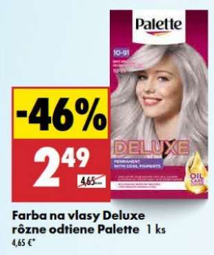Farba na vlasy Deluxe rôzne odtiene Palette