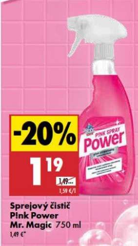 Sprejový čistič Pink Power Mr. Magic 750 ml