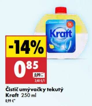 Čistič umývačky tekutý Kraft 250 ml