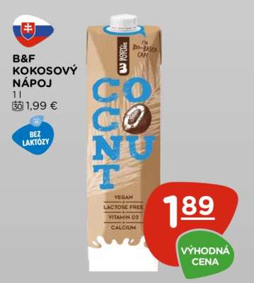 B & F Kokosový nápoj